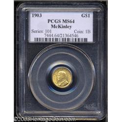 1903 G$1 Louisiana Purchase/McKinley MS64 PCGS.