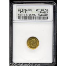 1905 G$1 Lewis and Clark--Cleaned--ANACS. AU Details, Net AU50.