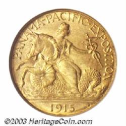 1915-S $2 1/2 Panama-Pacific Quarter Eagle MS65 NGC.