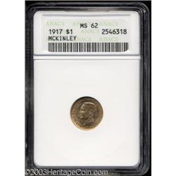 1917 G$1 McKinley MS62 ANACS.