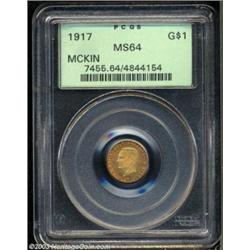 1917 G$1 McKinley MS64 PCGS.