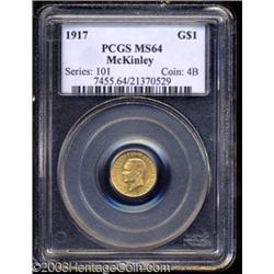 1917 G$1 McKinley MS64 PCGS.