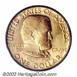 1922 G$1 Grant no Star MS67 PCGS.