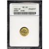 Image 1 : 1922 G$1 Grant with Star MS63 ANACS.