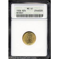 1926 $2 1/2 Sesquicentennial MS61 ANACS.