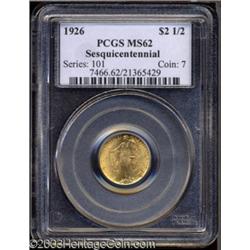 1926 $2 1/2 Sesquicentennial MS62 PCGS.