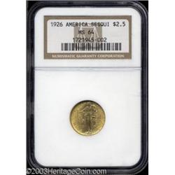1926 $2 1/2 Sesquicentennial MS64 NGC.