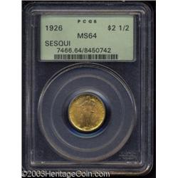 1926 $2 1/2 Sesquicentennial MS64 PCGS.