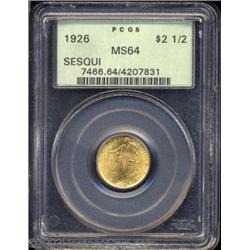 1926 $2 1/2 Sesquicentennial MS64 PCGS.