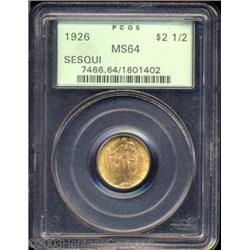 1926 $2 1/2 Sesquicentennial MS64 PCGS.
