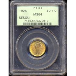 1926 $2 1/2 Sesquicentennial MS64 PCGS.