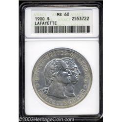 1900 $1 Lafayette Dollar MS60 ANACS.