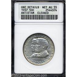 1937 50C Antietam--Cleaned--ANACS. Unc Details, Net AU55.