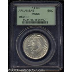 1935-D 50C Arkansas MS66 PCGS.