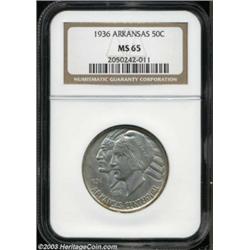 1936 50C Arkansas MS65 NGC.