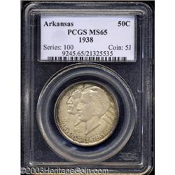 1938 50C Arkansas MS65 PCGS.