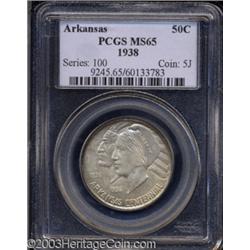 1938 50C Arkansas MS65 PCGS.
