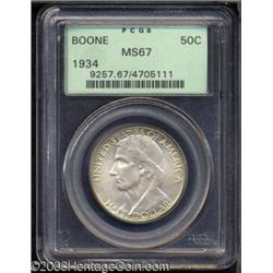 1934 50C Boone MS67 PCGS.