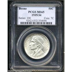 1935/34 50C Boone MS65 PCGS.