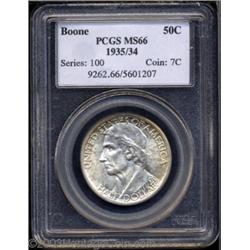 1935/34 50C Boone MS66 PCGS.