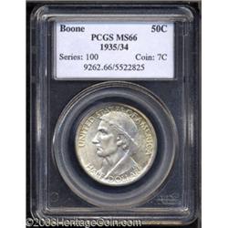 1935/34 50C Boone MS66 PCGS.