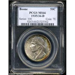 1935/34-D 50C Boone MS66 PCGS.