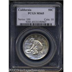 1925-S 50C California MS65 PCGS.