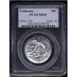 1925-S 50C California MS65 PCGS.