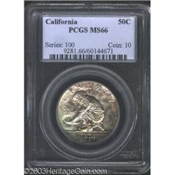 1925-S 50C California MS66 PCGS.