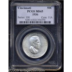 1936 50C Cincinnati MS65 PCGS.