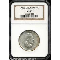 1936-D 50C Cincinnati MS66 NGC.