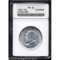 1936 50C Cleveland MS62 ANACS.