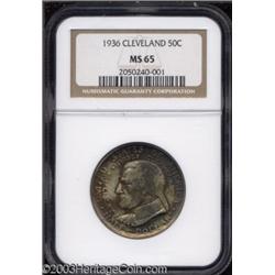 1936 50C Cleveland MS65 NGC.
