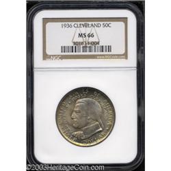 1936 50C Cleveland MS66 NGC.
