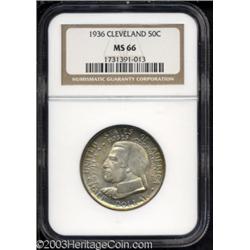 1936 50C Cleveland MS66 NGC.