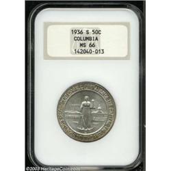 1936-S 50C Columbia MS66 NGC.