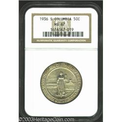 1936-S 50C Columbia MS67 NGC.