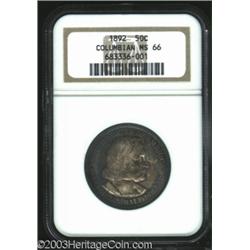 1892 50C Columbian MS66 NGC.