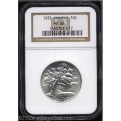1935 50C Connecticut MS66 NGC.
