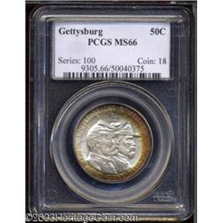 1936 50C Gettysburg MS66 PCGS.