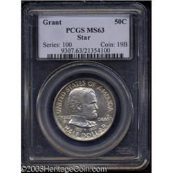 1922 50C Grant with Star MS63 PCGS.