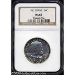 1922 50C Grant with Star MS64 NGC.