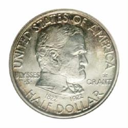 1922 50C Grant with Star MS65 NGC.