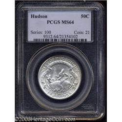 1935 50C Hudson MS64 PCGS.