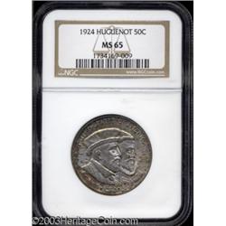 1924 50C Huguenot MS65 NGC.