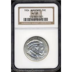 1924 50C Huguenot MS65 NGC.