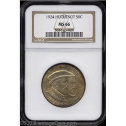 1924 50C Huguenot MS66 NGC.