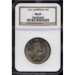 1925 50C Lexington MS66 NGC.