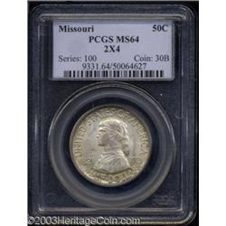 1921 50C Missouri 2x4 MS64 PCGS.