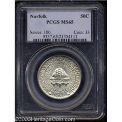 1936 50C Norfolk MS65 PCGS.